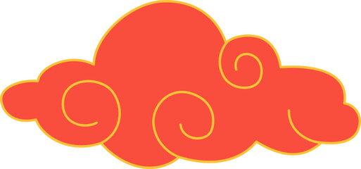 Traditional Chinese Red Cloud