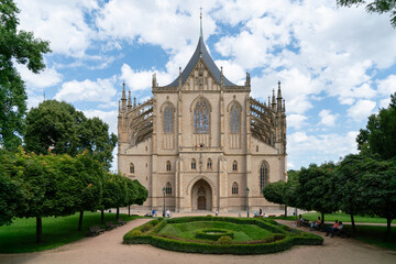 Fototapeta premium Saint Barbara's Church in Kutna Hora, Czech Republic