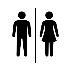 Simple Restroom Sign
