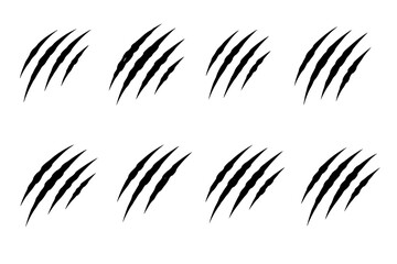 Fototapeta premium Simple Black Claw Marks Design