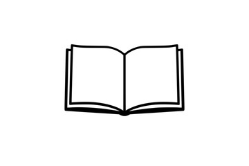 Simple Open Book Illustration