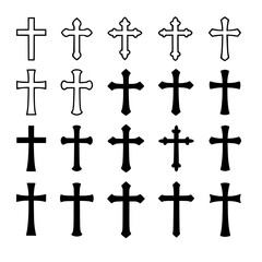 Fototapeta premium Simple Crosses Collection
