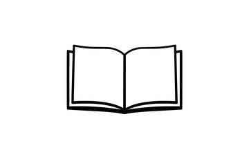 Simple Open Book Illustration
