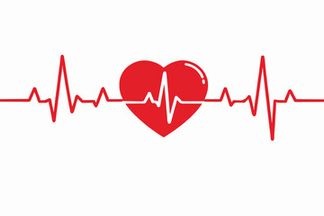 Simple Heartbeat Graphic Design
