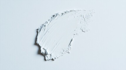 Smooth White Paint Stroke on Minimalist Background for Art Projects