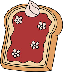 Valentine&rsquo;s Day Flat Design Clipart Set Cute Love Icons Hearts Sweets Desserts Element