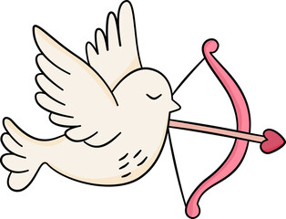 Valentine&rsquo;s Day Flat Design Clipart Set Cute Love Icons Hearts Sweets Desserts Element