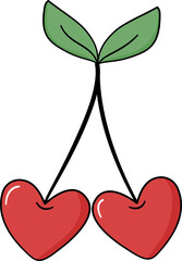 Valentine&rsquo;s Day Flat Design Clipart Set Cute Love Icons Hearts Sweets Desserts Element