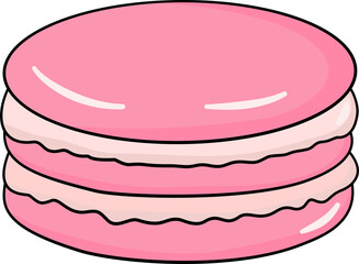 Valentine&rsquo;s Day Flat Design Clipart Set Cute Love Icons Hearts Sweets Desserts Element