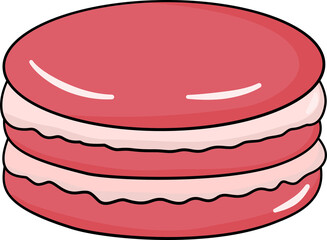 Valentine&rsquo;s Day Flat Design Clipart Set Cute Love Icons Hearts Sweets Desserts Element