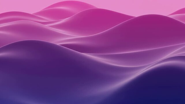 Clean and precise abstract gradient pink and purple wave backdrop animation