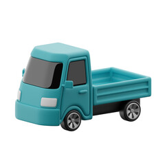 Pickup truck 3d illustration