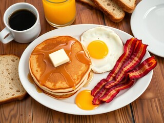 Classic american breakfast