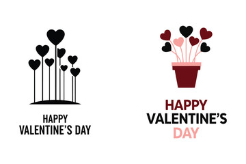 Valentines Day heart shapes and Happy Valentines Day greetings © jubayer71