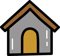House with outline illustration