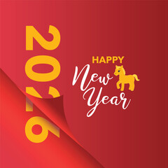Year of the horse postcard