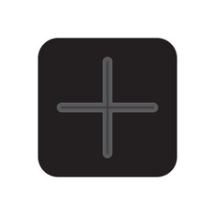 Obraz premium plus icon on metal internet button