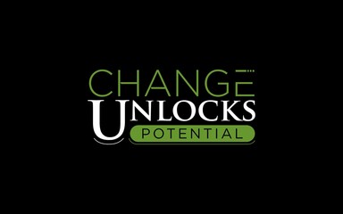 Fototapeta premium Inspirational Change Unlocks Potential Business Concept