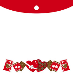 Valentine's Day Chocolate Theme Note Paper Template