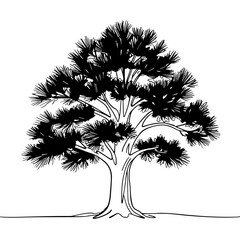 vector illustration of a tree