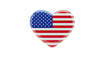 American Flag Heart
