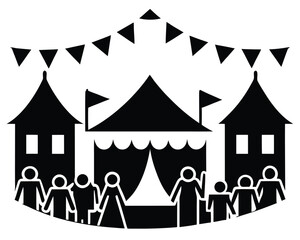 village festival vector