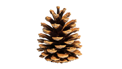 Pine Cone With Vibrant Glitch Effect On Black Background