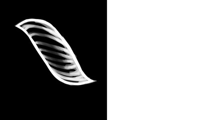 Shiny metallic quotation marks on black background