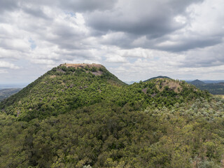Elevated scenic views of Table Top Mountain and the Bushland Reserve in Toowoomba, Queensland, Australia