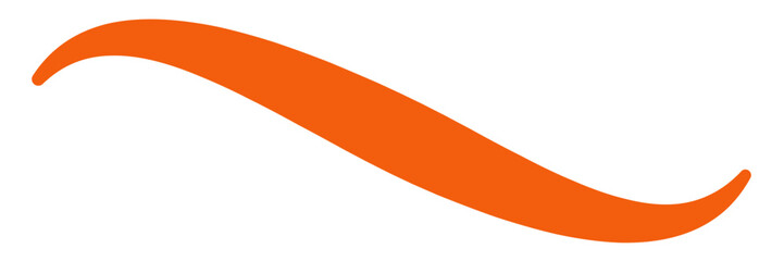 Orange red vector line