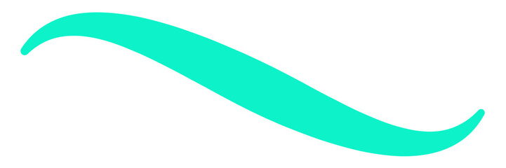Aquamarine blue vector line