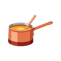 Ramadan cooking pot vector illustration for festive food and kitchen design
