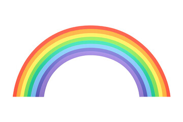 Obraz premium Rainbow arc forming a colorful spectrum on a transparent background, symbolizing hope, diversity, and celebration