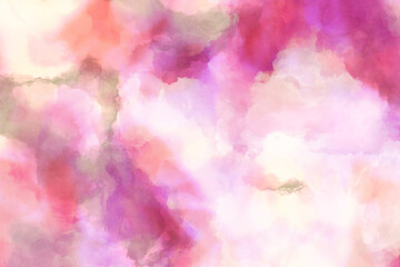 Soft pink grainy gradient abstract background with spreading  ink or watercolor effect. Digital render. Suitable for Valentine's Day.