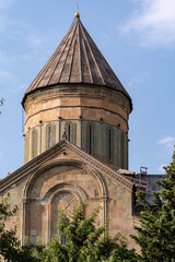 Medieval cathedral Stvetitskhoveli in ancient capital of Georgia