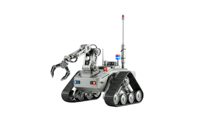 Robotic Arm on Tracks with Lights