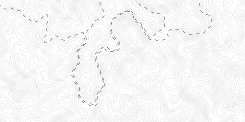 seamless space white and black location wave outline topography map diagram. paper counter map. vector hiking landscape geometric grid topo map texture background. © MDFAIMIDULISLAM