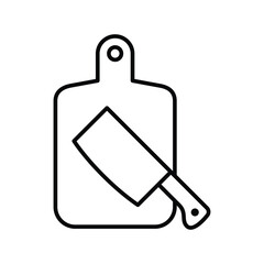 Cutting Board Icon Vector Design Illustration