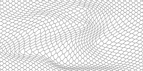 Curved net pattern. Seamless design for sportswear or equipment like soccer goals, volleyball nets, basketball hoops, hockey nets, and athletic gea © kaira