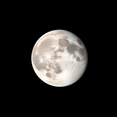 Obraz premium full moon over black