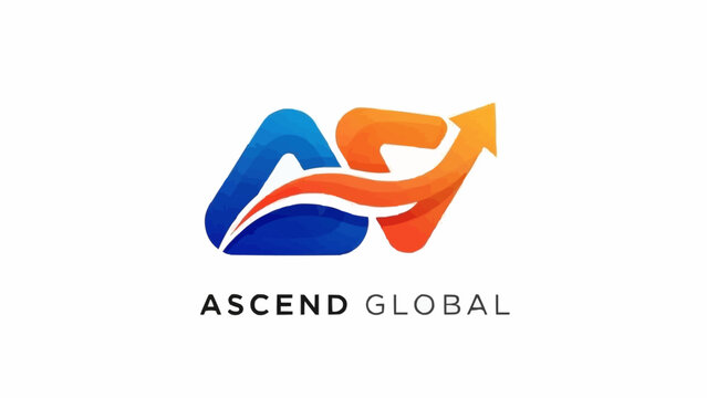Ascend Global logo featuring a stylized arrow pointing upwards, symbolizing growth and progress.