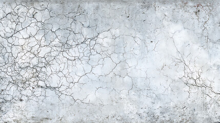 Obraz premium Weathered Grey Concrete Wall with Fine Cracks cracked