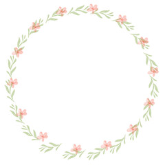 Obraz premium Design foral wreath invitation card illustration 