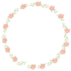 Obraz premium Design foral wreath invitation card illustration 