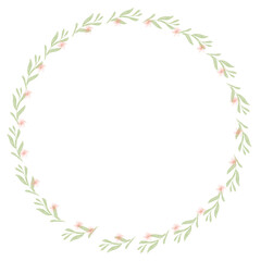 Obraz premium Design foral wreath invitation card illustration 