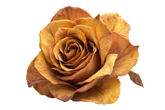 Amber rose petals gently curl with warm golden hues