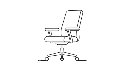 office chair isolated on white