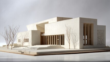 Architectural Model Of Modern Contemporary House