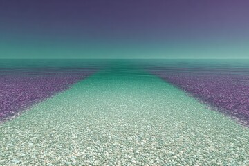 Abstract Glitter Background With Purple Teal Gradient