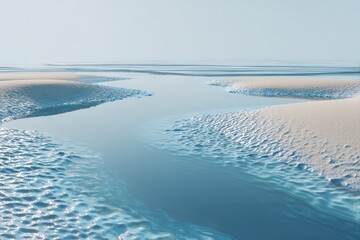 Frozen River Landscape